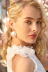 Half Moon Fringe Earrings - Pink